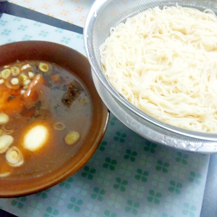 おうちにあるものでお店の味を目指した和風つけ麺つゆ